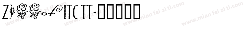 ZiggyITC TT字体转换